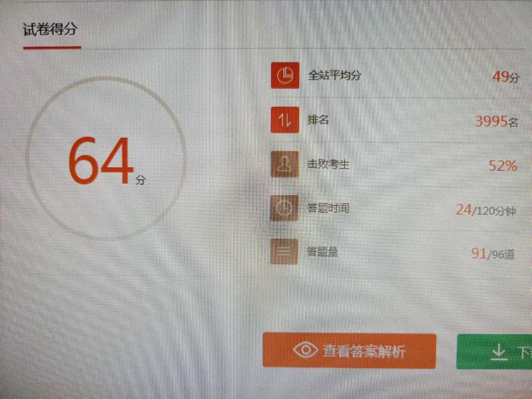 7月考试59分8月必须过
